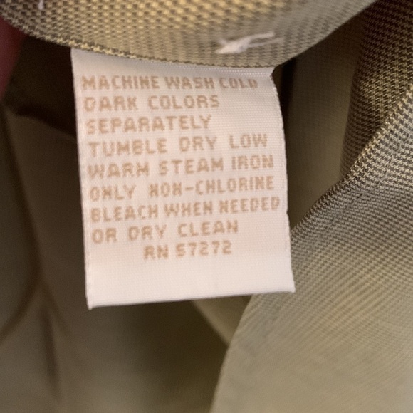 NWT Perry Ellis Short Sleeve Collared Beige Button Up Shirt - Picture 8 of 11